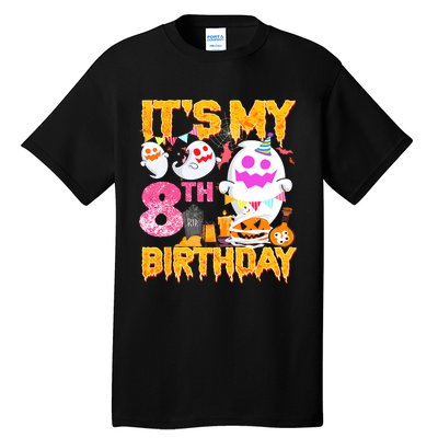 Halloween Birthday 8 Year Old Boy Girl 8th Birthday Costume Tall T-Shirt