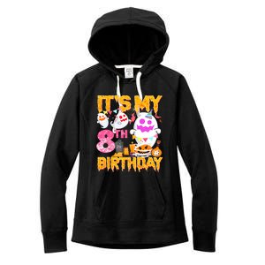 Halloween Birthday 8 Year Old Boy Girl 8th Birthday Costume Women's Fleece Hoodie