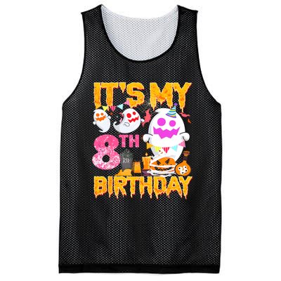 Halloween Birthday 8 Year Old Boy Girl 8th Birthday Costume Mesh Reversible Basketball Jersey Tank