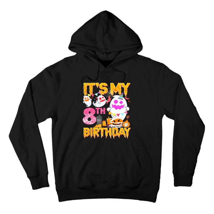 Halloween Birthday 8 Year Old Boy Girl 8th Birthday Costume Tall Hoodie