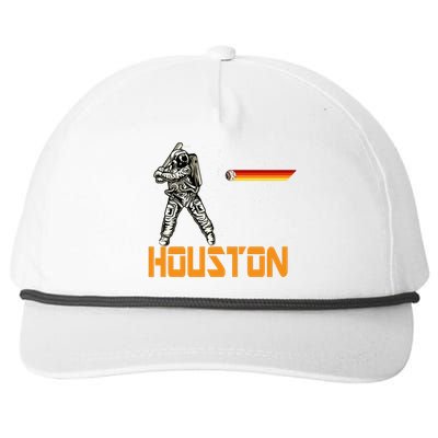 Houston Baseball A Space City Baseball And Vintage Astronaut Snapback Five-Panel Rope Hat