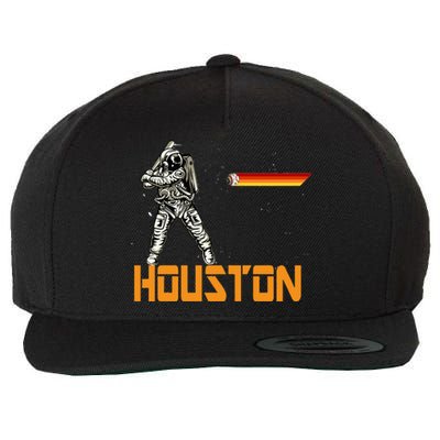 Houston Baseball A Space City Baseball And Vintage Astronaut Wool Snapback Cap