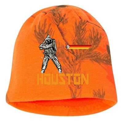 Houston Baseball A Space City Baseball And Vintage Astronaut Kati - Camo Knit Beanie