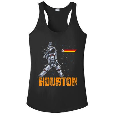 Houston Baseball A Space City Baseball And Vintage Astronaut Ladies PosiCharge Competitor Racerback Tank