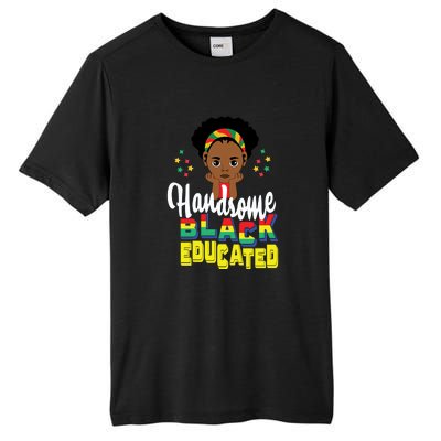 Handsom Black And Educated For Boy Black History Month Tall Fusion ChromaSoft Performance T-Shirt