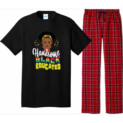 Handsom Black And Educated For Boy Black History Month Pajama Set