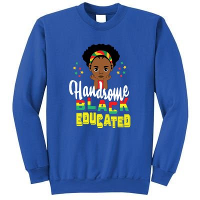 Handsom Black And Educated For Boy Black History Month Sweatshirt