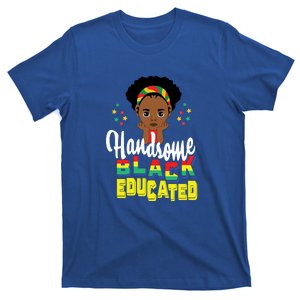 Handsom Black And Educated For Boy Black History Month T-Shirt