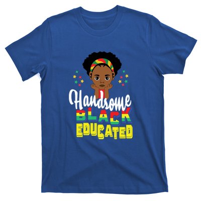 Handsom Black And Educated For Boy Black History Month T-Shirt