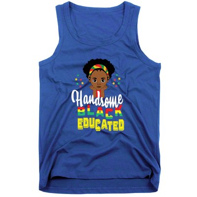 Handsom Black And Educated For Boy Black History Month Tank Top