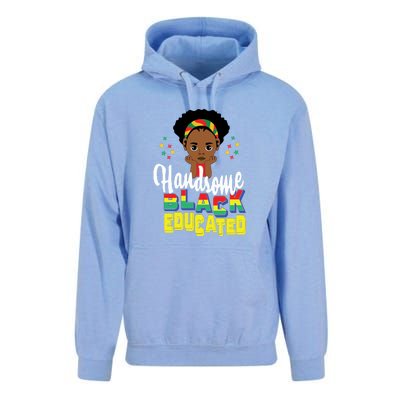 Handsom Black And Educated For Boy Black History Month Unisex Surf Hoodie