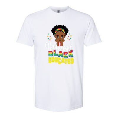 Handsom Black And Educated For Boy Black History Month Softstyle CVC T-Shirt