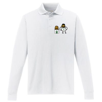 Hash Brown And Potatum Performance Long Sleeve Polo