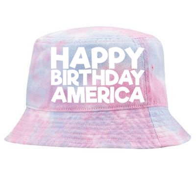 Happy Birthday America 4th Of July Great Gift Tie-Dyed Bucket Hat