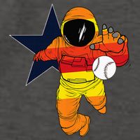 Houston Baseball Astronaut Space City Vector Backpack