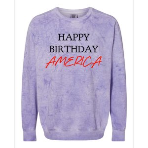 Happy Birthday America Gift Colorblast Crewneck Sweatshirt