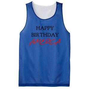 Happy Birthday America Gift Mesh Reversible Basketball Jersey Tank