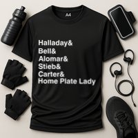 Halladay Bell Alomar Stieb Carter Home Plate Lady Cooling Performance Crew T-Shirt