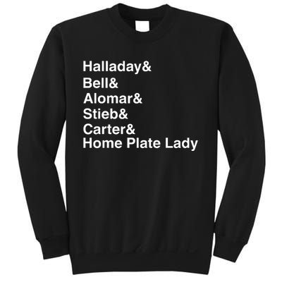 Halladay Bell Alomar Stieb Carter Home Plate Lady Sweatshirt