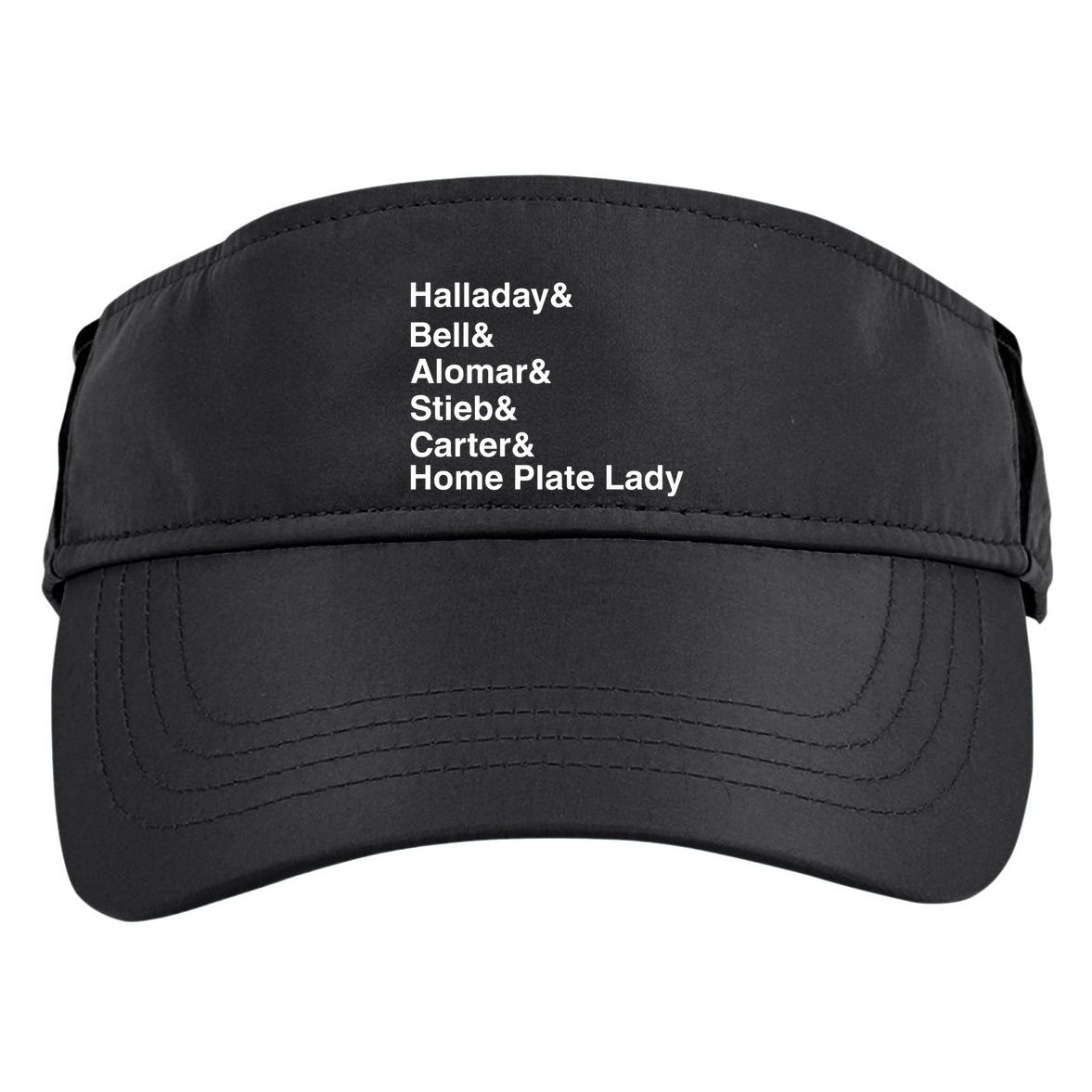 Halladay Bell Alomar Stieb Carter Home Plate Lady Adult Drive Performance Visor