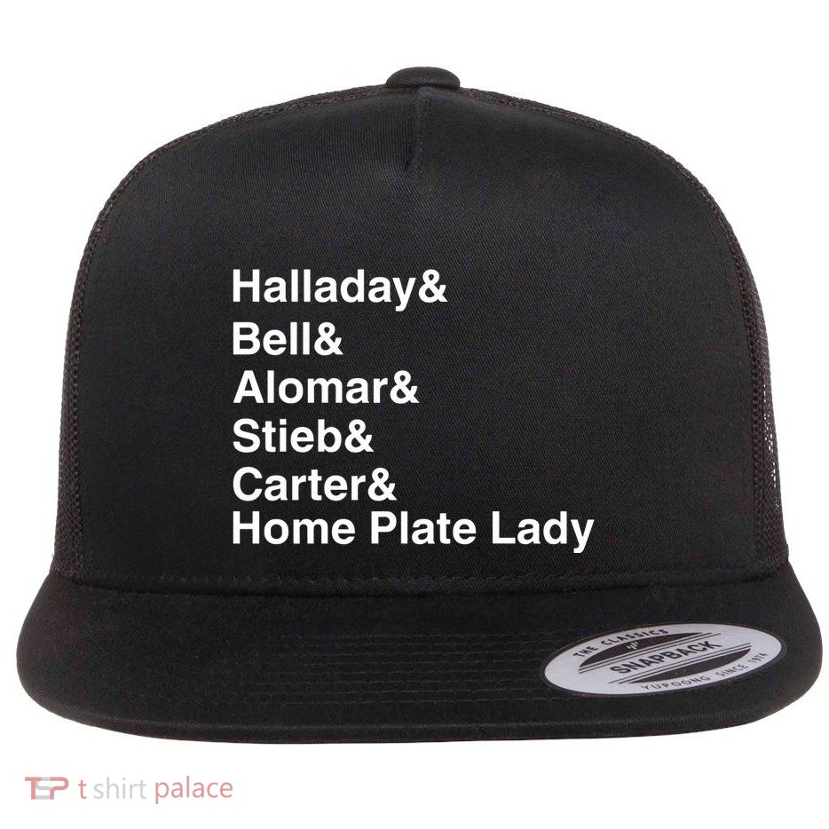 Halladay Bell Alomar Stieb Carter Home Plate Lady Flatbill Hat