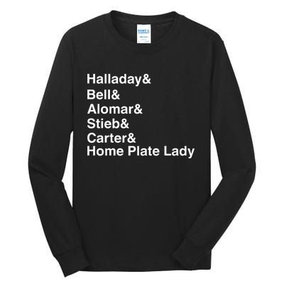 Halladay Bell Alomar Stieb Carter Home Plate Lady Tall Long Sleeve T-Shirt