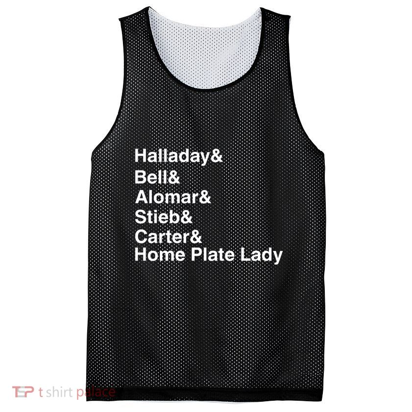 Halladay Bell Alomar Stieb Carter Home Plate Lady Mesh Reversible Basketball Jersey Tank