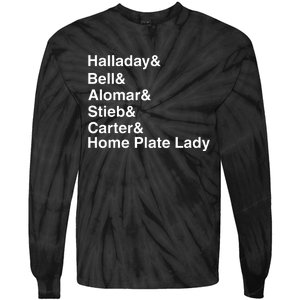 Halladay Bell Alomar Stieb Carter Home Plate Lady Tie-Dye Long Sleeve Shirt