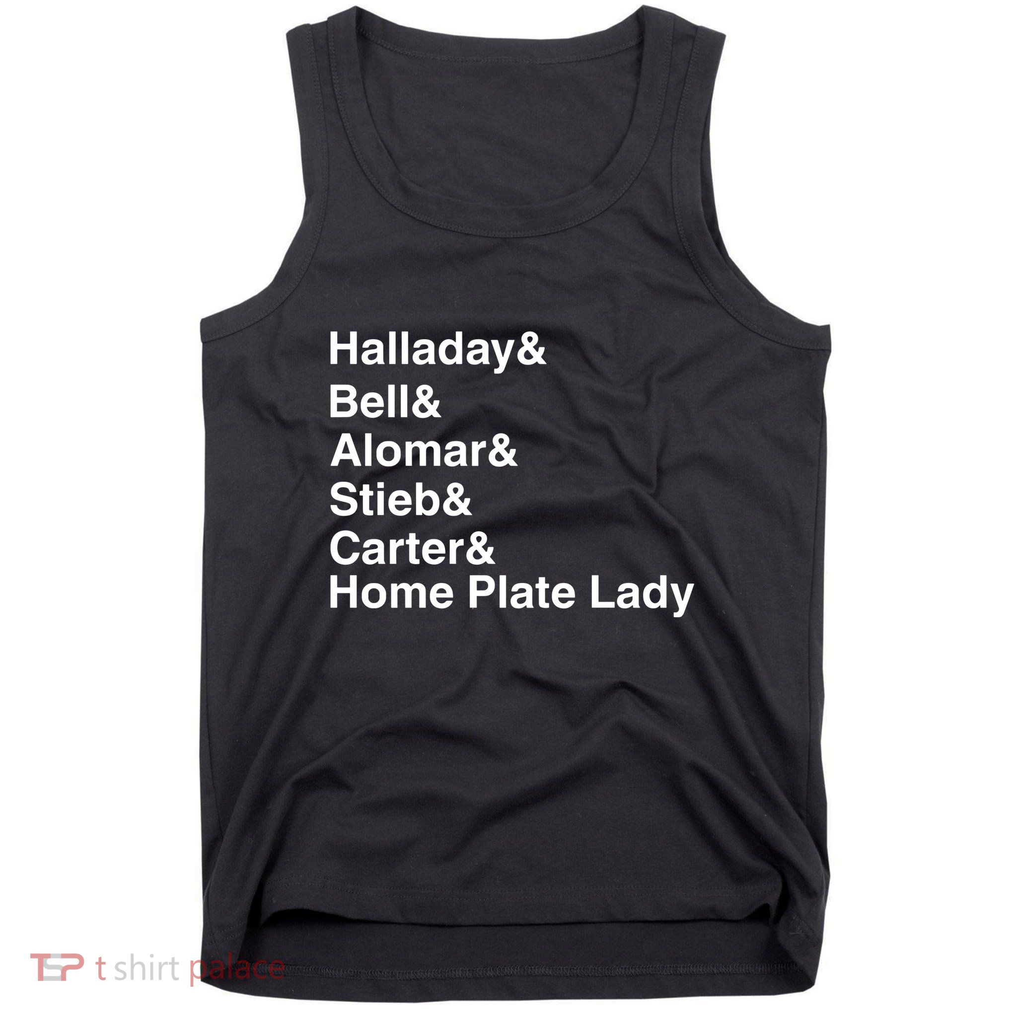 Halladay Bell Alomar Stieb Carter Home Plate Lady Tank Top
