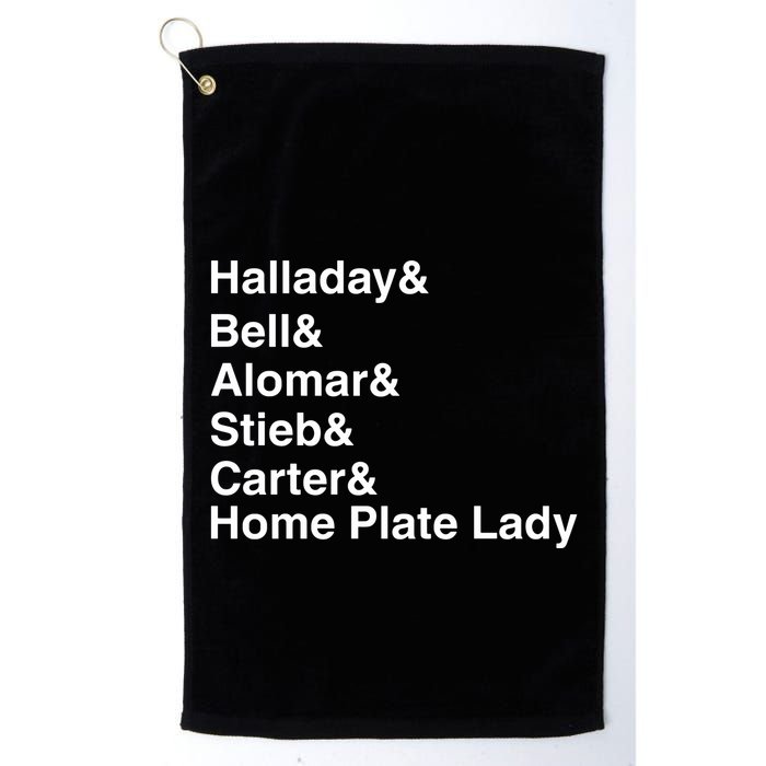 Halladay Bell Alomar Stieb Carter Home Plate Lady Golf Towel