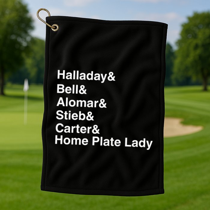 Halladay Bell Alomar Stieb Carter Home Plate Lady Golf Towel