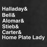 Halladay Bell Alomar Stieb Carter Home Plate Lady Golf Towel