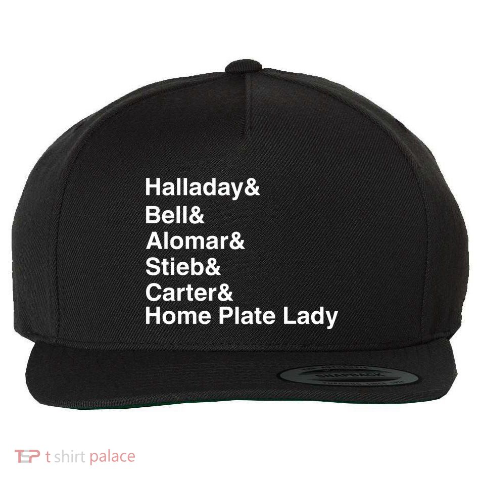 Halladay Bell Alomar Stieb Carter Home Plate Lady Wool Snapback Cap