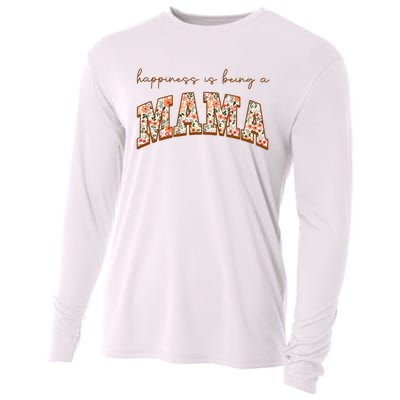 Happiness Being A Mama MotherS Day Cooling Performance Long Sleeve Crew