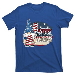 Happy Birthday America Gnome Patriotic 4th Of July Meaningful Gift T-Shirt