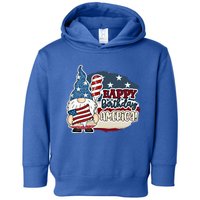 Happy Birthday America Gnome Patriotic 4th Of July Meaningful Gift Toddler Hoodie