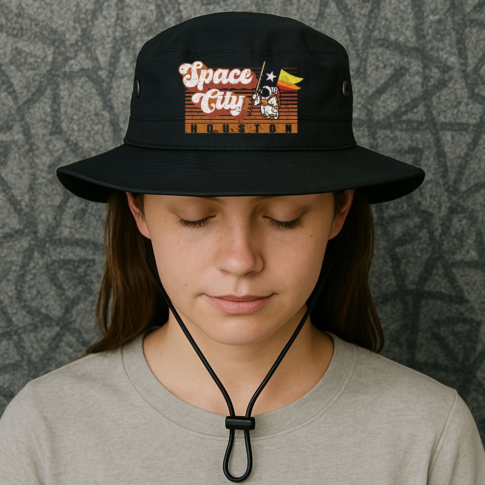 Houston Baseball A Space City Baseball And Vintage Astronaut Bucket Hat