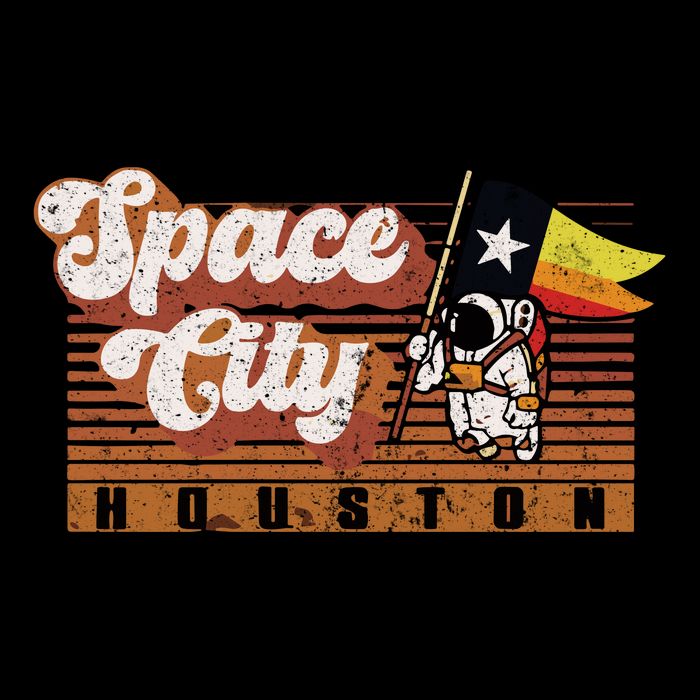 Houston Baseball A Space City Baseball And Vintage Astronaut Bucket Hat