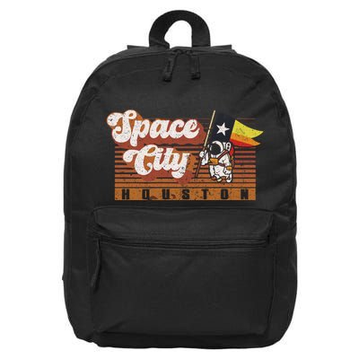 Houston Baseball A Space City Baseball And Vintage Astronaut 16 in Basic Backpack
