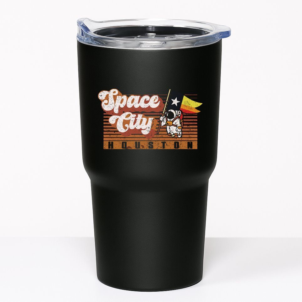 Houston Baseball A Space City Baseball And Vintage Astronaut Tumbler