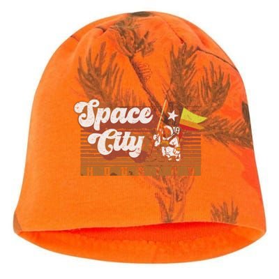 Houston Baseball A Space City Baseball And Vintage Astronaut Kati - Camo Knit Beanie