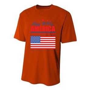 Happy Birthday America Independence Day July 4th Gift Youth Performance Sprint T-Shirt