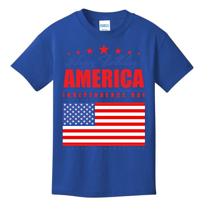 Happy Birthday America Independence Day July 4th Gift Kids T-Shirt