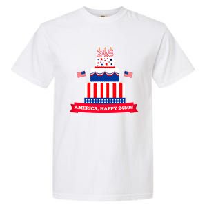 Happy Birthday America July 4th 2021 Patriotic American Flag Meaningful Gift Garment-Dyed Heavyweight T-Shirt