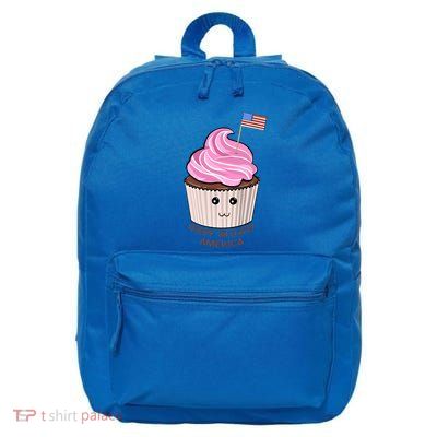 Happy Birthday America July 4th Fourth Usa Cupcake Flag Gift 16 in Basic Backpack