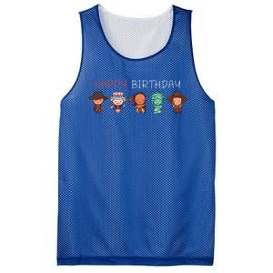 Happy Birthday America Patriotic American Outfit 4th Of July Gift Mesh Reversible Basketball Jersey Tank