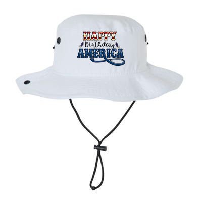 Happy Birthday America Gift Retro Usa Flag Theme Cool Gift Legacy Cool Fit Booney Bucket Hat