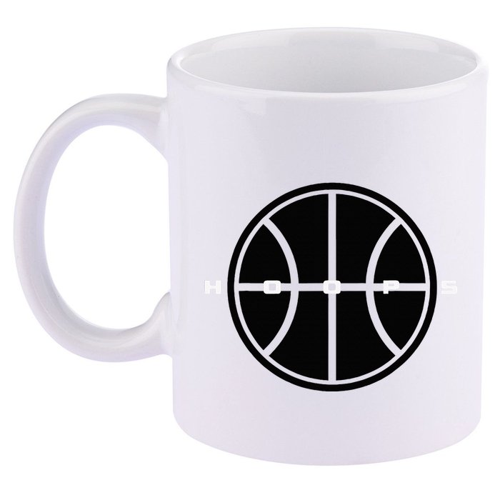 Hoops Basketball Apparel Basketball 11oz C Handle Ceramic Mug