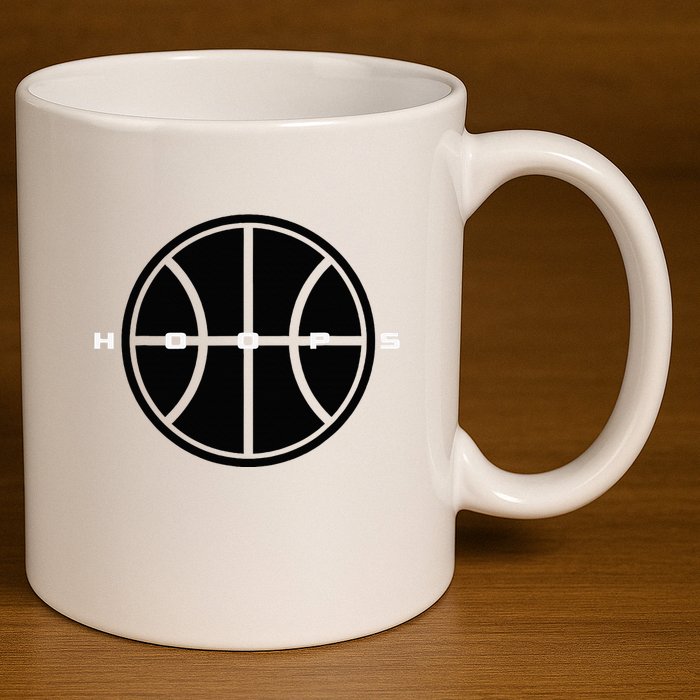 Hoops Basketball Apparel Basketball 11oz C Handle Ceramic Mug