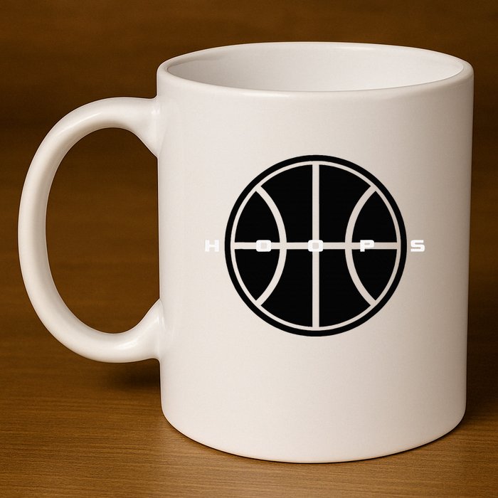 Hoops Basketball Apparel Basketball 11oz C Handle Ceramic Mug